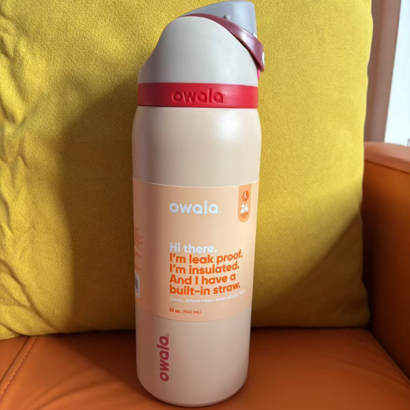Owala 越境新製品 owala フルーツカップ屋外ポータブル真空断熱カップ 304 ステンレス鋼スポーツウォーターボトル|undefined