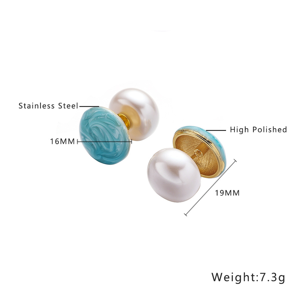 Daily Occasion 1 Pair Elegant Retro Heart Shape 304 Stainless Steel Ear Studs