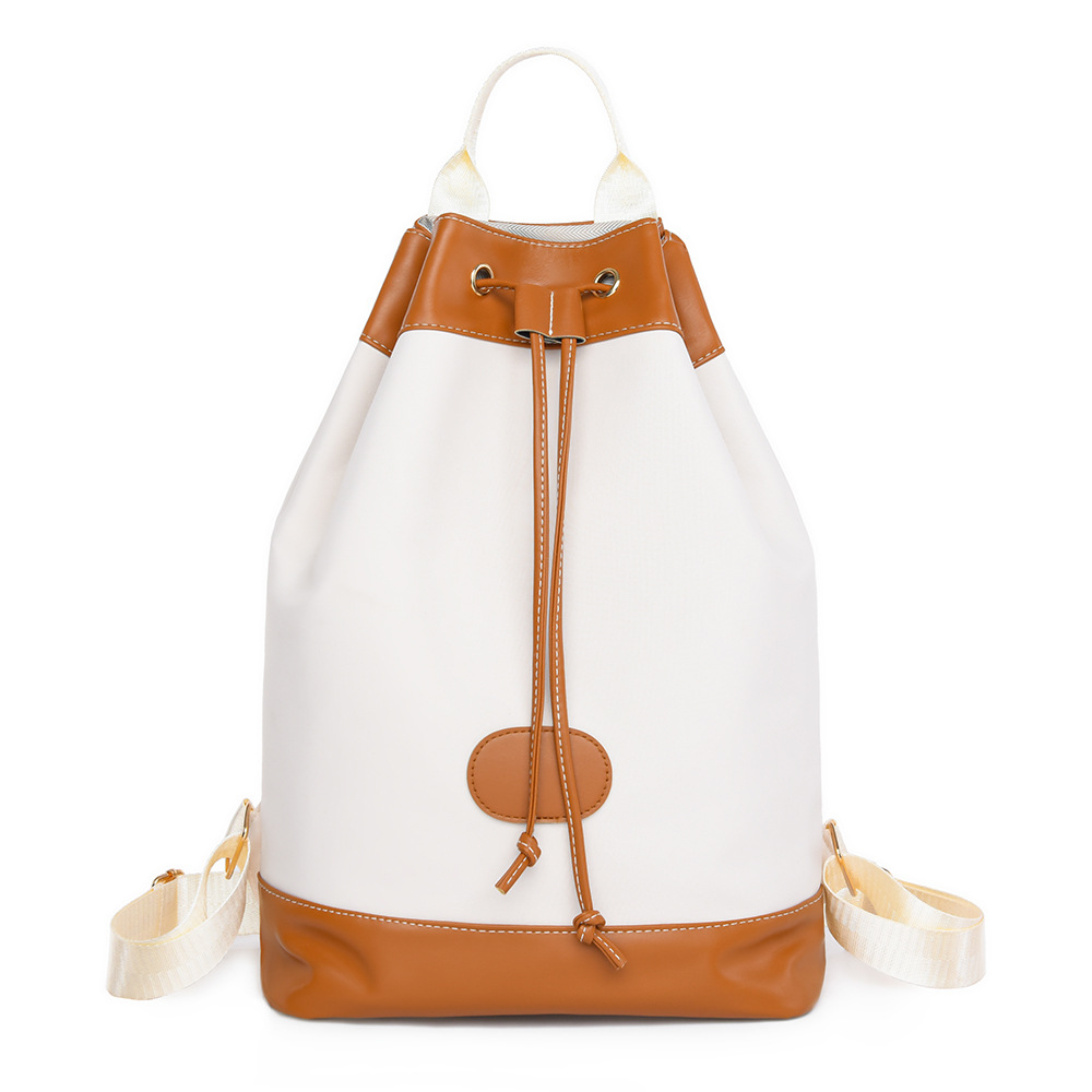 Mochila de tela Oxford para mujer 2024 verano nueva moda en contraste mochila escolar de viaje ligero al por mayor