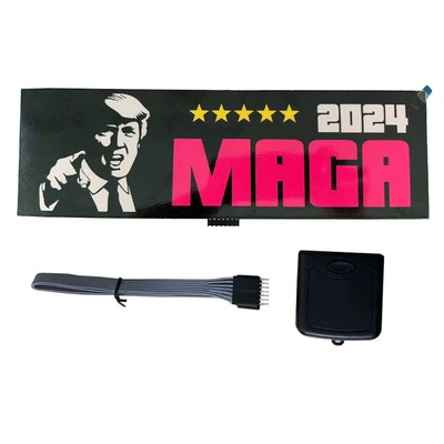 Factory Production LED American Luminous Car Sticker EL Cold Light Film Car MAGA Five-Star Car Sticker Modified Billboard