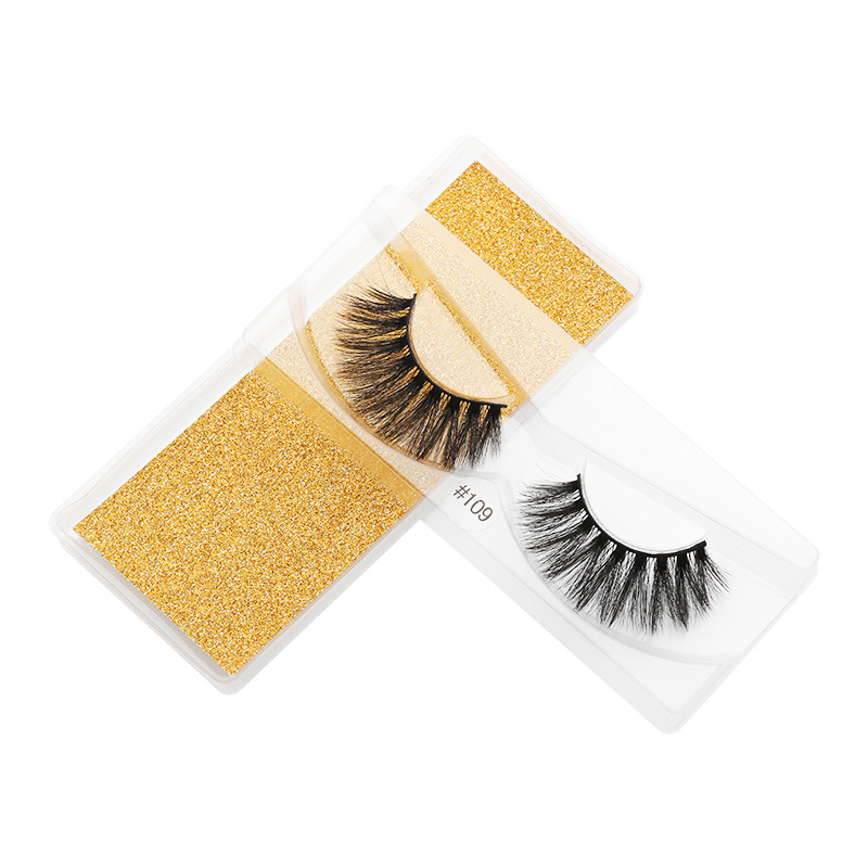 1 Pair Quantity Sweet Solid Color Imitation Mink False Eyelashes 1 Pair