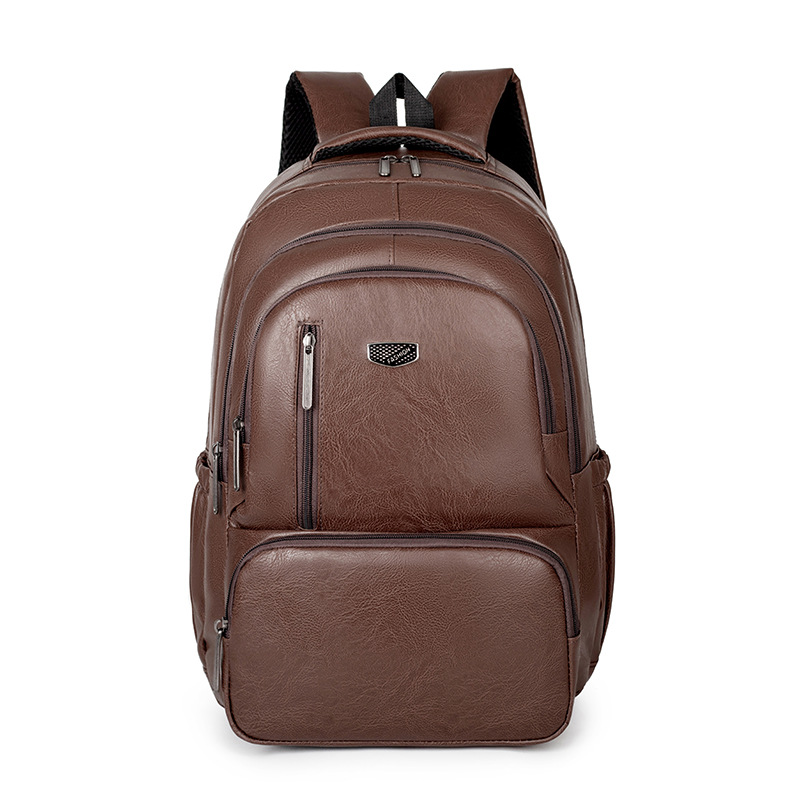 2025 nueva mochila de gran capacidad, color sólido, anti-salpicaduras de agua, ocio, mochila escolar para estudiantes de secundaria, mochila de viaje de negocios