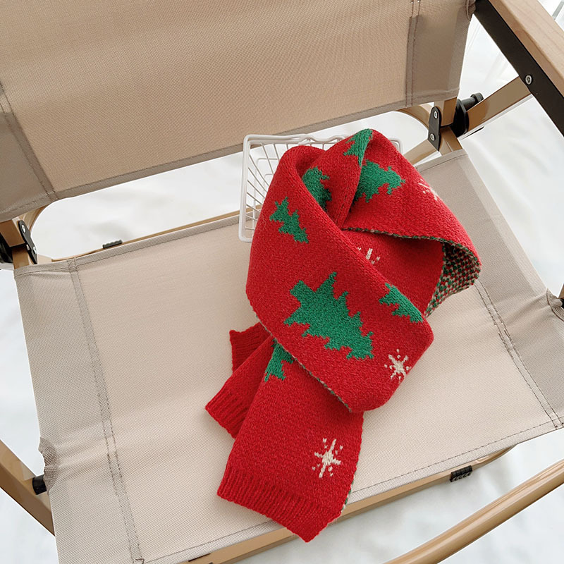 Cadeau de Noël Écharpe pour enfants Écharpe coupe-vent épaisse et chaude pour bébé garçon et fille_voghion.com