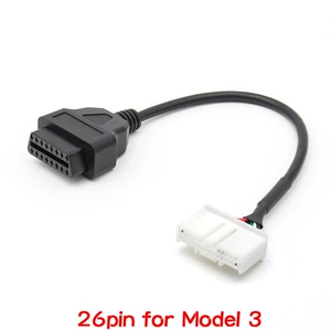 Tesla Model 3 26Pin üçün avtomobil OBD diaqnostik adapter kabeli.
