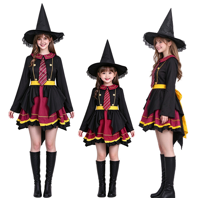 Halloween Little Girl Lolita Cosplay Costume Kidsren's Uniform Harry Potter Witch Dress
