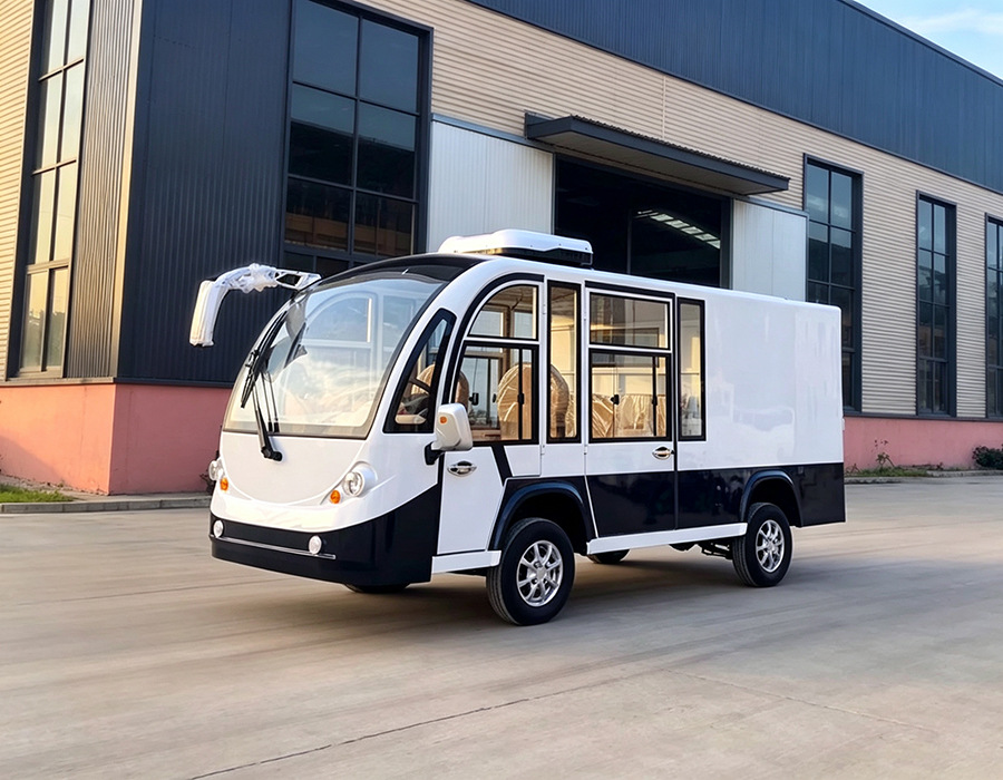 Electric Truck for Factory Grounds, Heavy-Duty Cargo Transport, Logistics, Security, Sanitation, Mini Electric Truck, Freight Vehicle