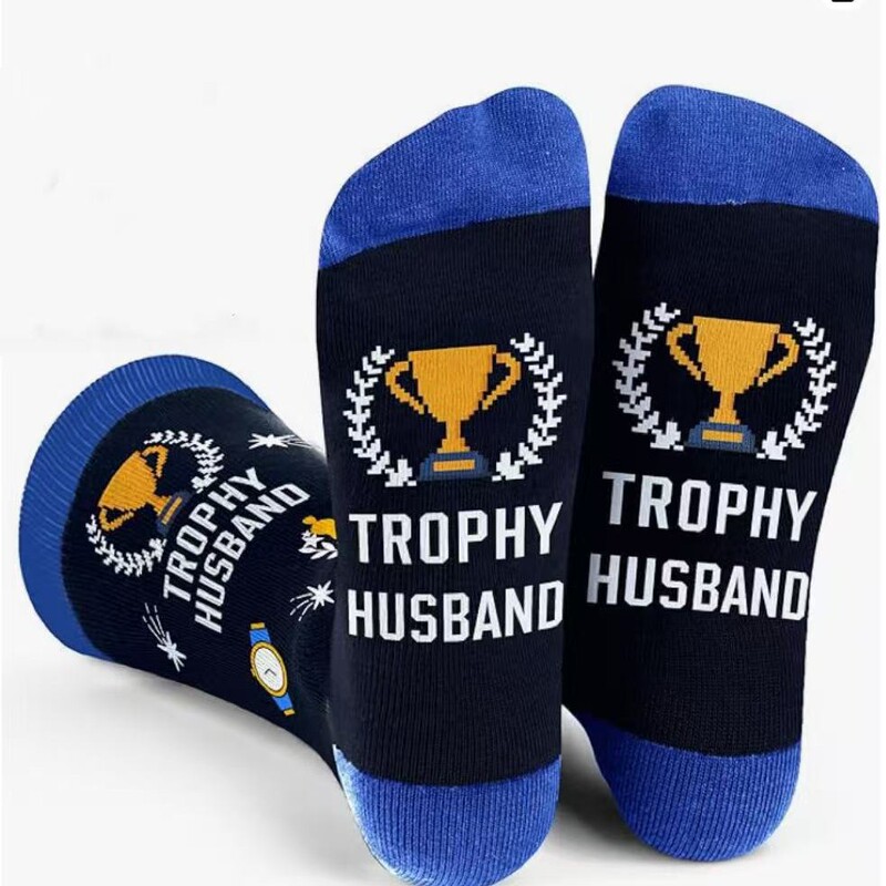 Cross-Border Amazon English Letter Socks Trophy Dad Father's Day Gift Socks Manufacturer Sports Socks Cross-Border Cross-Border Amazon English Letter Socks Trophy Dad Father's Day Gift Socks Manufacturer Sports Socks Cross-Border