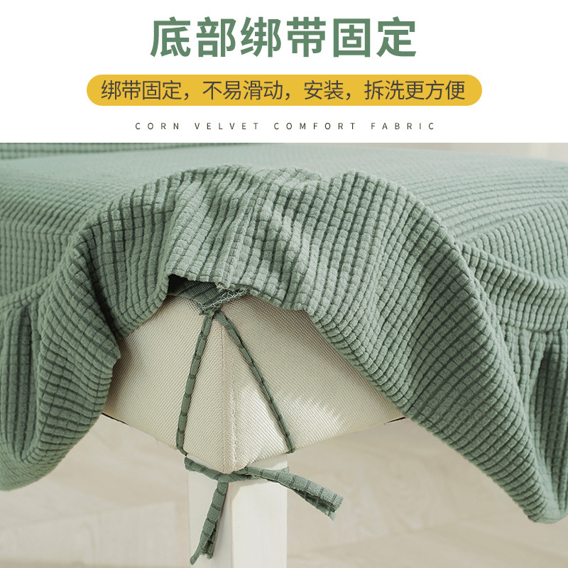 Cubierta de silla de mesa de comedor 2022 nueva cubierta de silla multifuncional respaldo integrado palillos universales cubierta de madera maciza asiento de comedor cojín de la silla