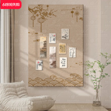 毛毡板墙贴免打孔照片墙diy留言板钉板背景板作品展示板玄关客厅