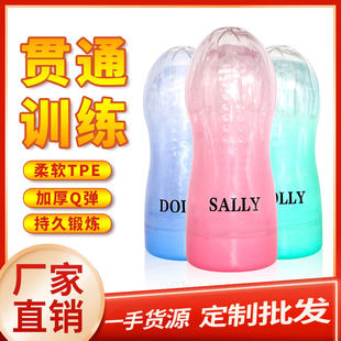 Mano new product simulation transparent 3 channel aircraft cup men's training lasting masturbation cup exercise sex supplies