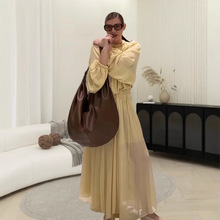 法式V领荷叶边雪纺衬衫女2025年夏季新款时尚收腰设计感系带上衣