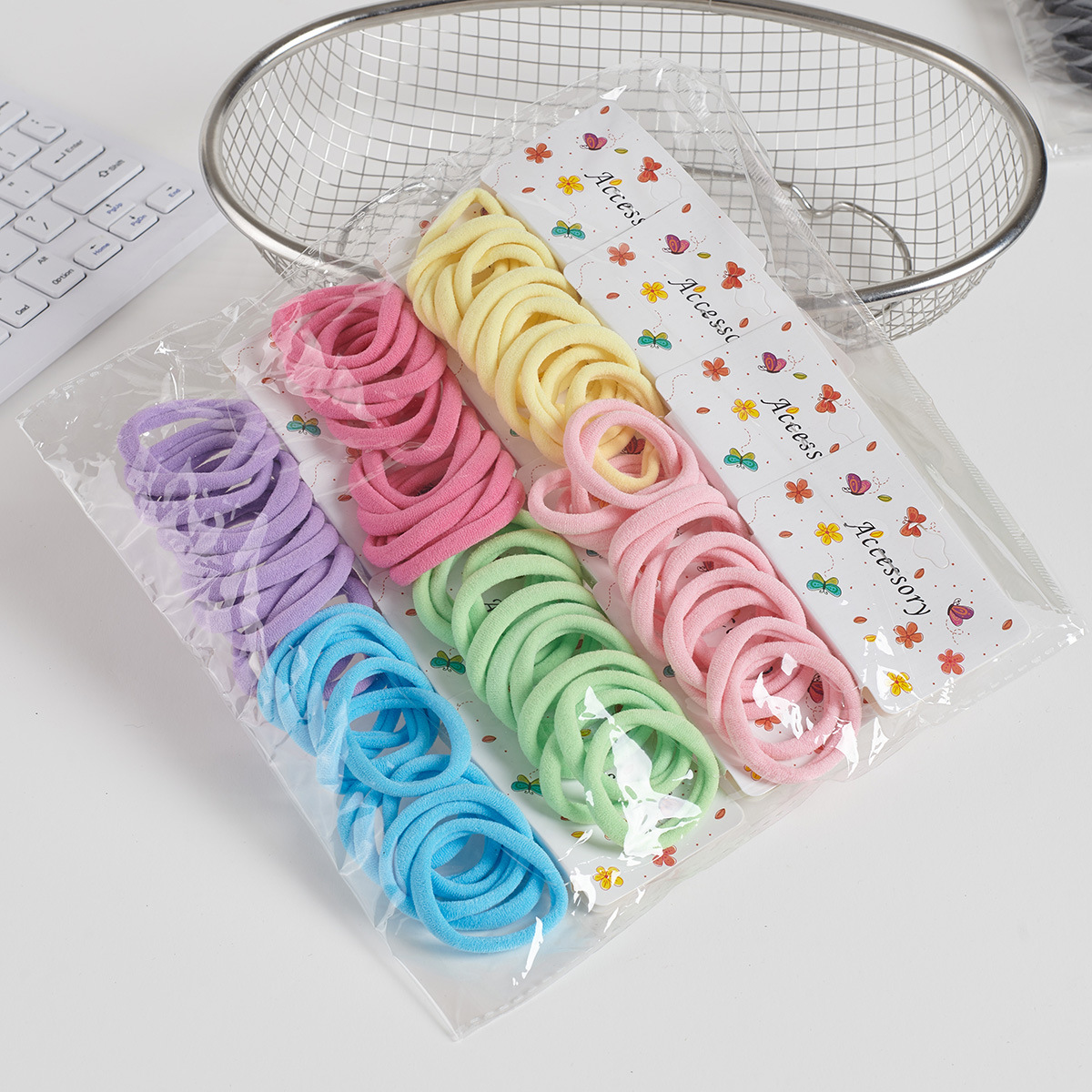 Ligas para Cabello Tipo Toalla de 72 Piezas de Tela con Alta Elasticidad Sin Costuras image 24