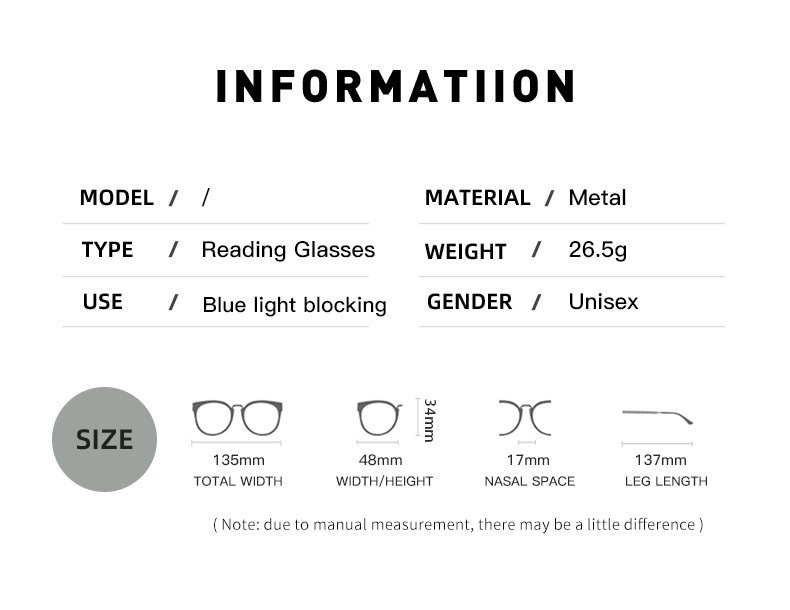 2023 Nuovo Export Metallo Full Frame Triangle Pen Cartridge Box Anti-luce blu per la generazione di specchi per anziani Gamba a molla per capelli Sguardi di lettura_voghion.com