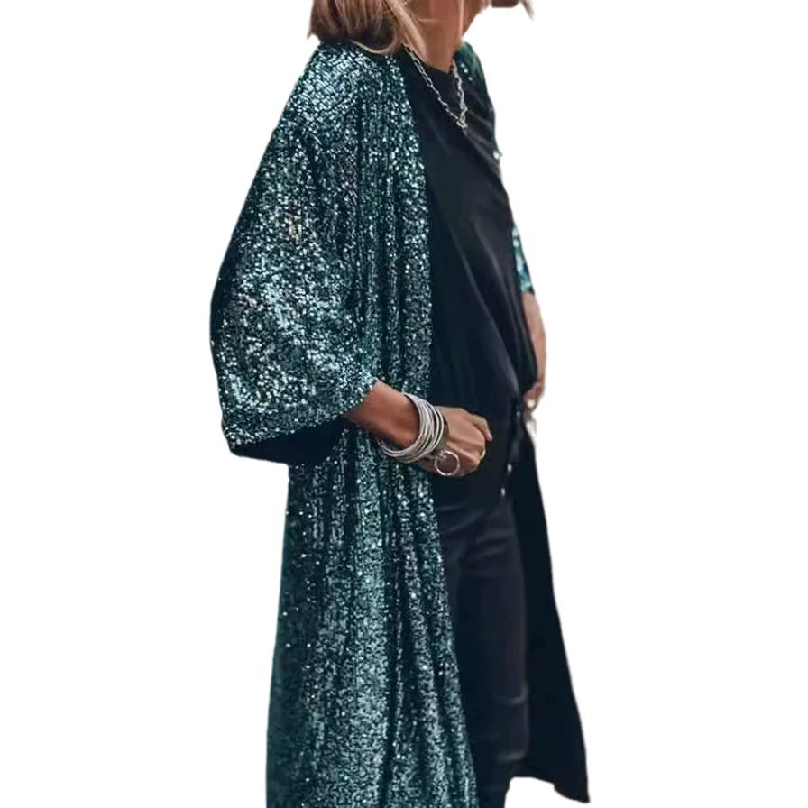 Весенние модные ногти sequins, кардиган, куртка, европейский стиль, Amazon