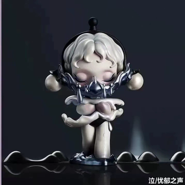 Фигурка Blind Box POPMART SKULLPANDA SP13 Sound Series — коллекционная автомобильная миниатюра, случайная 12+1