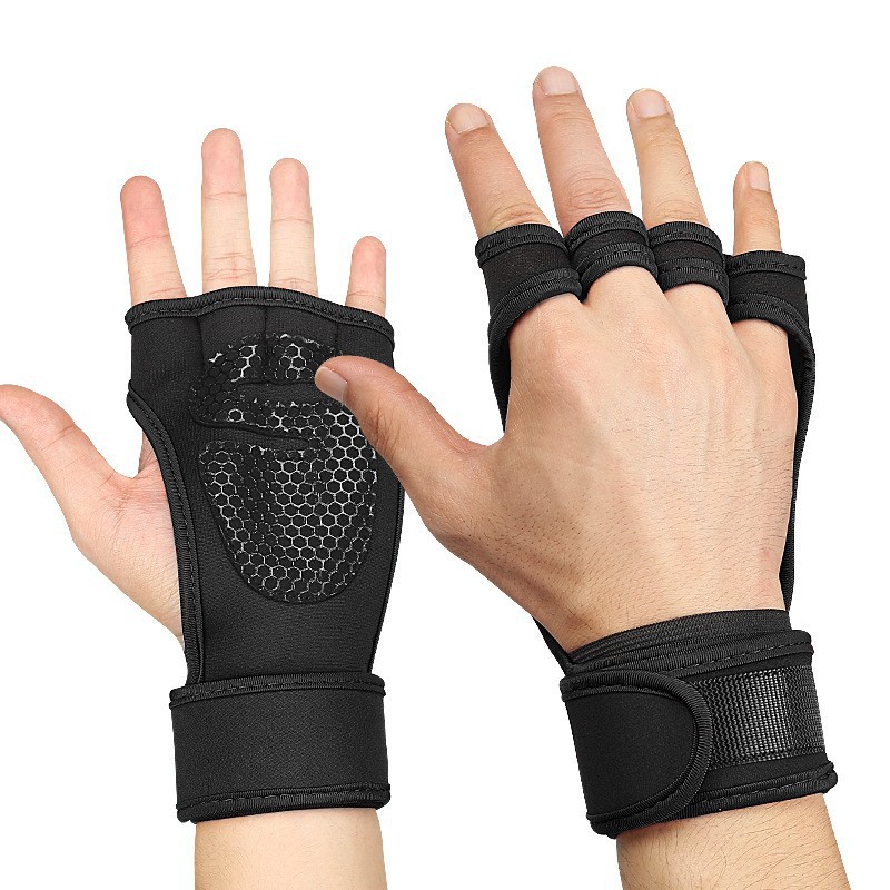 Guantes deportivos y de fitness para mujer, antideslizante, resistente al desgaste, a prueba de capullos, absorción de impactos, entrenamiento de yoga transpirable, guantes de ciclismo de medio dedo al por mayor