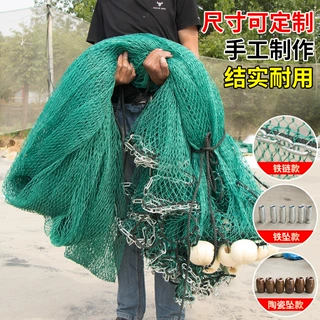 拉网定制拖网加粗清塘定做渔网鱼网隔断加重捕鱼鱼塘养殖鱼苗围网