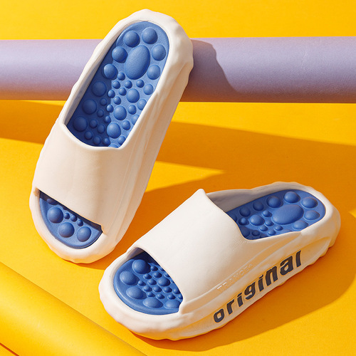 Men's summer EVA thick-soled beach non-slip, wear-resistant, odor-resistant, high-end massage slippers