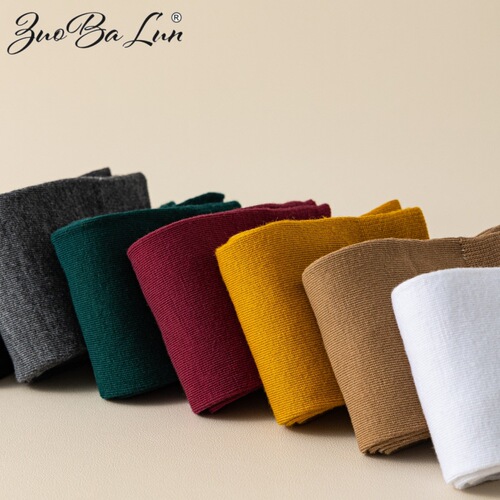 Socks for women in spring and autumn, Korean style calf socks, Japanese solid color college style stockings, autumn and winter thin calf pressure over-the-knee socks