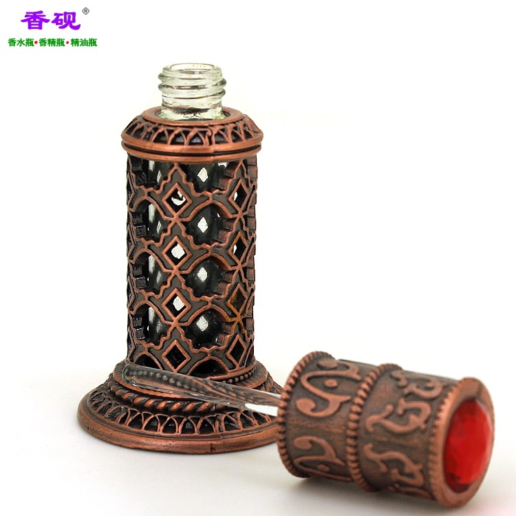 香砚6ml红盖配红铜色窗格款香水瓶1.jpg