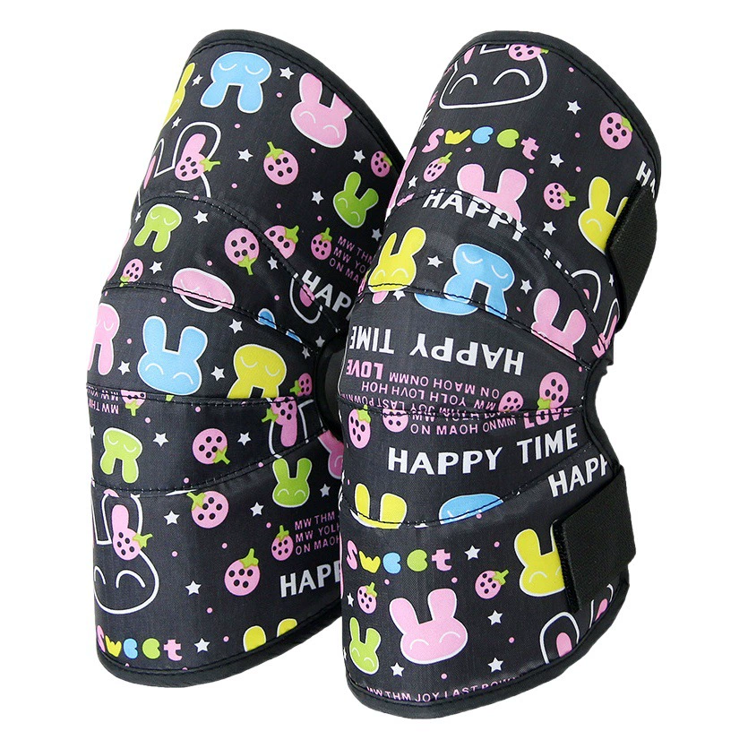 Детские наколенники, зимний теплый велосипедный комплект с защитой от холода, наколенники для электромобилей, осенне-зимние мотоциклетные наколенники с флисовой подкладкой для мальчиков и девочек