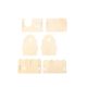 Wooden hamster nest toy hamster diy assembled hamster cage wooden hiding House Villa decoration landscape hiding House