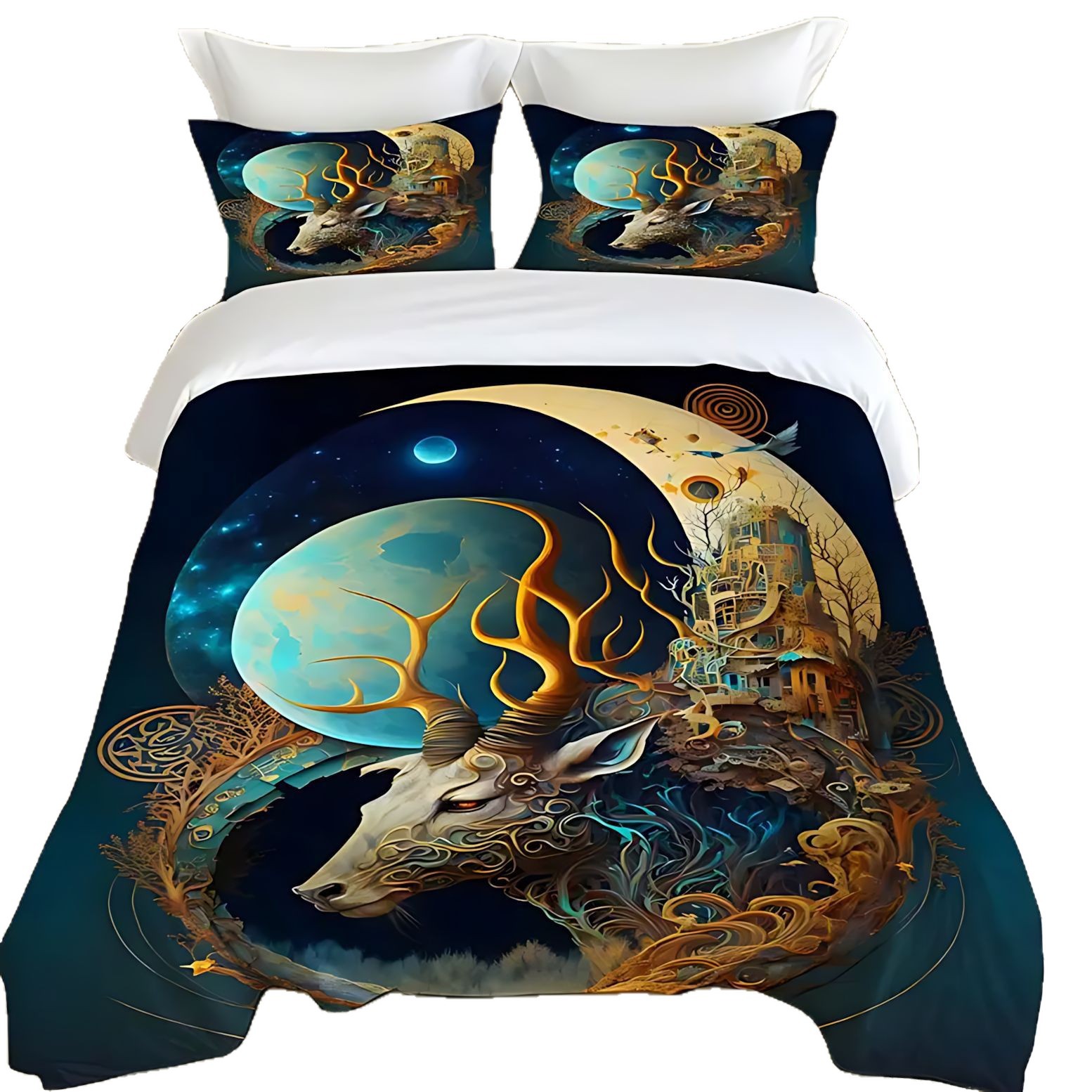 TEMU / JIT Nuevo producto transfronterizo Shenlu Xingyue HD impresión digital colchón funda funda