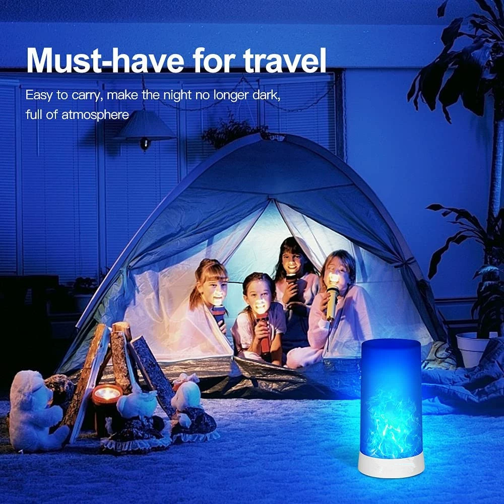 Smart LED magnetic flame lamp, 2022 collection, USB rechargeable, 3 W, remote optional