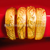 Brass bracelet, dragon and phoenix, 12mm, wholesale