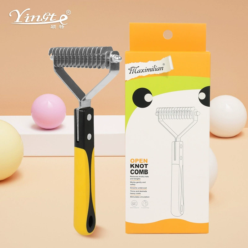 Товары для домашних животных для кошек и собак Расческа для разъемов Расческа для разводов Y-образная Односторонняя расческа для удаления волос для собак Расческа для удаления волос и плавающая Расческа для удаления волос