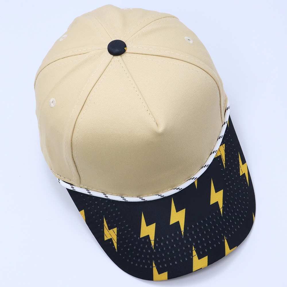Modieuze dames baseballcap five panel in colorblock stijl_voghion.com