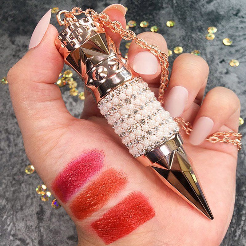 AGAG Queen's Scepter Three-Color Lipstick for Women - Waterproof, Long-lasting, Transfer-proof, Colorfast, Rotten Tomato Red (Authentic)