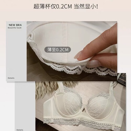 New French style lingerie sexy lace bra comfortable breathable bra set women's high-end push-up underwear wholesale