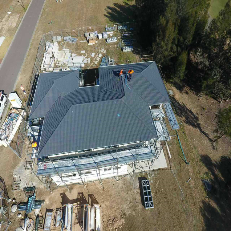 吕梁彩石金属瓦厂家电销 街道旧房屋面建材价格 平改坡