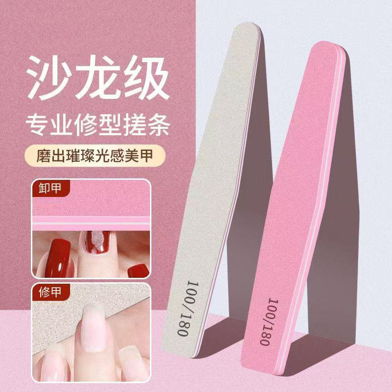 Uña de esponja tira de pulido tira de pulido de reparación de uñas tira de pulido de esmalte de uñas inclinado herramienta especial de manicure de pulido