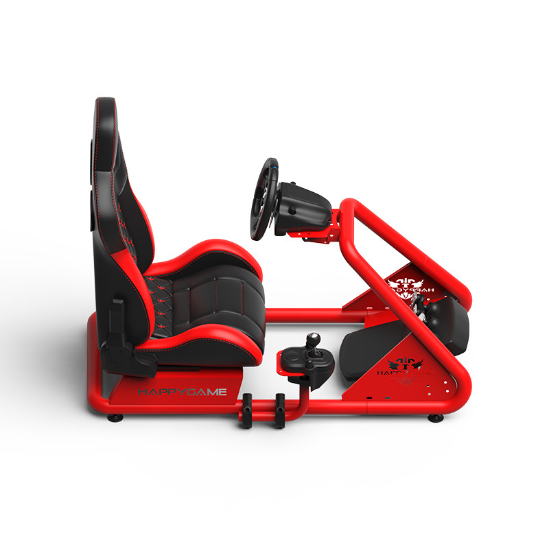 Zhongyao Simulador de juego de carreras asiento volante soporte de pantalla soporte pedal soporte fijo