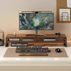 デスクトップコンピュータの高さを高めるモニター高さを高めるディスプレイベースサポートスタンドキーボードブラケットを高め、厚くします