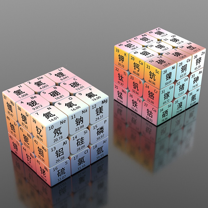 Chemical Elements, Mathematical Physics Formulas, Student Cube Toys, Personalized Creative Three-Level Cube, Children's Gifts