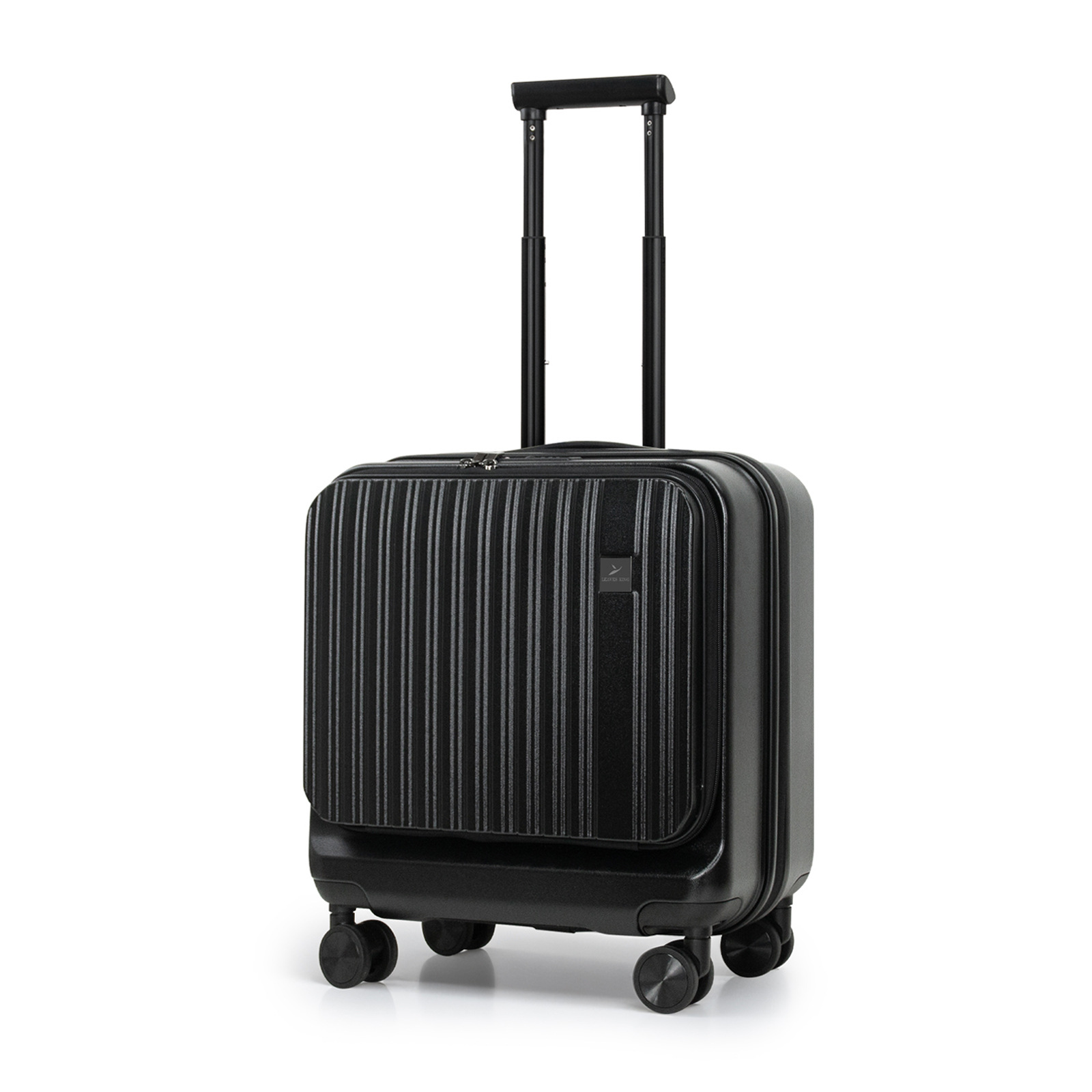 Vali du lịch 18 inch nhẹ, mở nắp trước, mở rộng dung tích, hành lý xách tay tiện lợi — Xuanqinghei [Da bánh xe TPE dày, nhẹ và mịn], Meteorite Grey [mở rộng công suất, lên máy bay nhẹ nhàng và thuận tiện]
