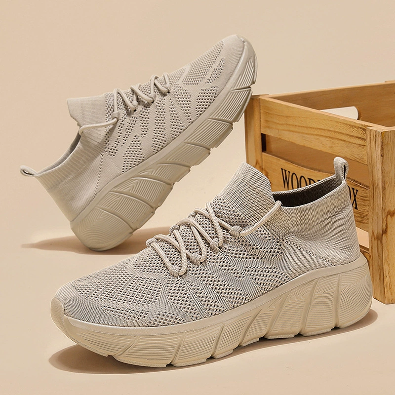 2025 новые трансграничные носки и обувь для мужчин и женщин, повседневная обувь для пар, студенческая мода на толстой подошве, универсальная спортивная обувь с открытой вязкой для мужчин