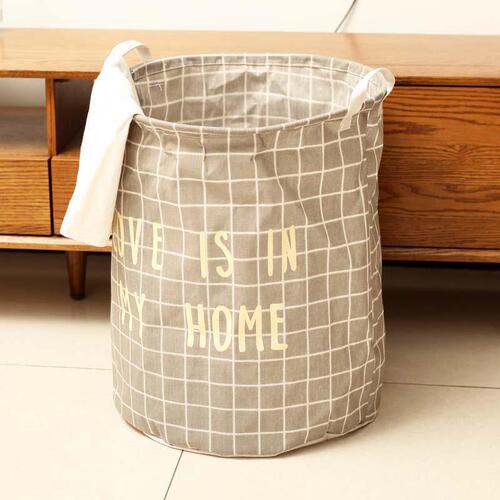Factory Direct Sale Cotton Linen Dirty Clothes Basket Extra Large Toy Bin Dirty Clothes Basket Folding Basket Woven Laundry Basket One Piece Drop Shipping