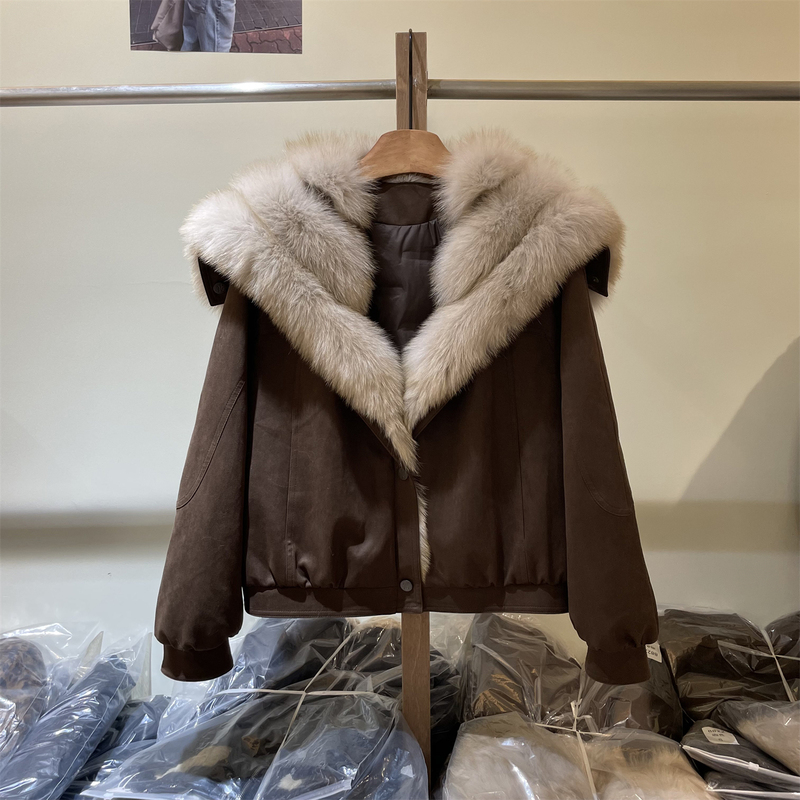 5 Winter Fox Fur Coat for Women, Goose down Jacket, Fashionable High-End Parka Coat 88 5 Winter Fox Fur Coat for Women, Goose down Jacket, Fashionable High-End Parka Coat 88
