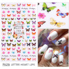 Nail stickers, fake nails contains rose, adhesive sticker for nails, suitable for import, English letters