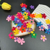 Амазонка цветной войлочный нетканый из пяти лепестков цветов DIY материал головной убор шляпа носки одежда заколки для волос