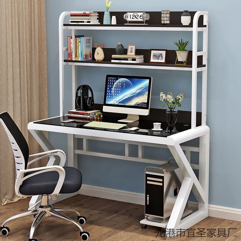 Computer Desktop Table Home Simple Modern Economical Desk Simple Tempered Glass Computer Desk Study Table