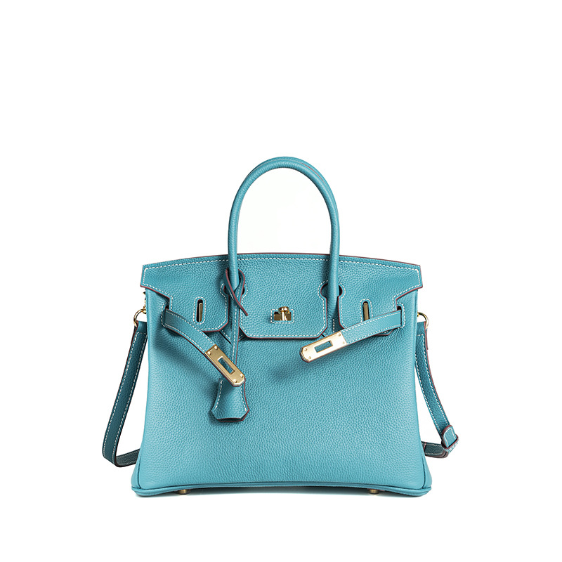 ワックス糸togo頭層牛革手作りプラチナバッグ高バージョン本革女性バッグロック気質カジュアルハンドバッグ