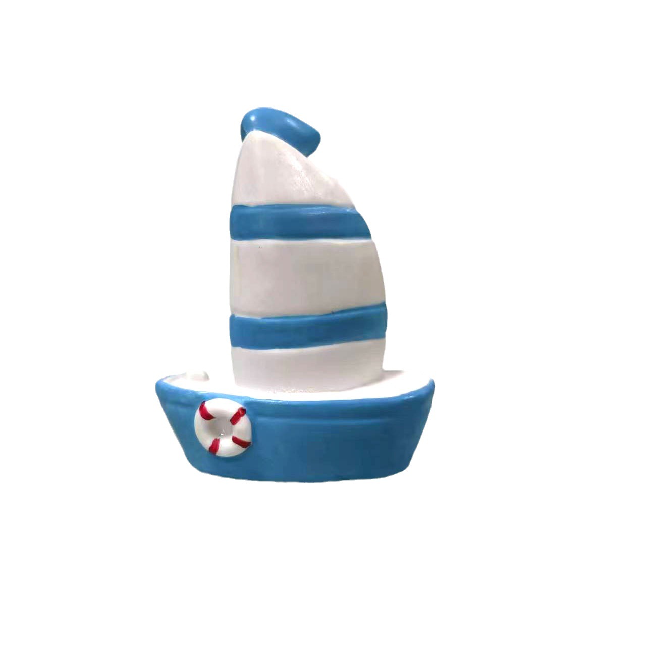 Estilo al por mayor decoración de vela botella a la deriva PVC vela blanca barco sólido personalidad creativa paisaje de fondo hundido junto al mar