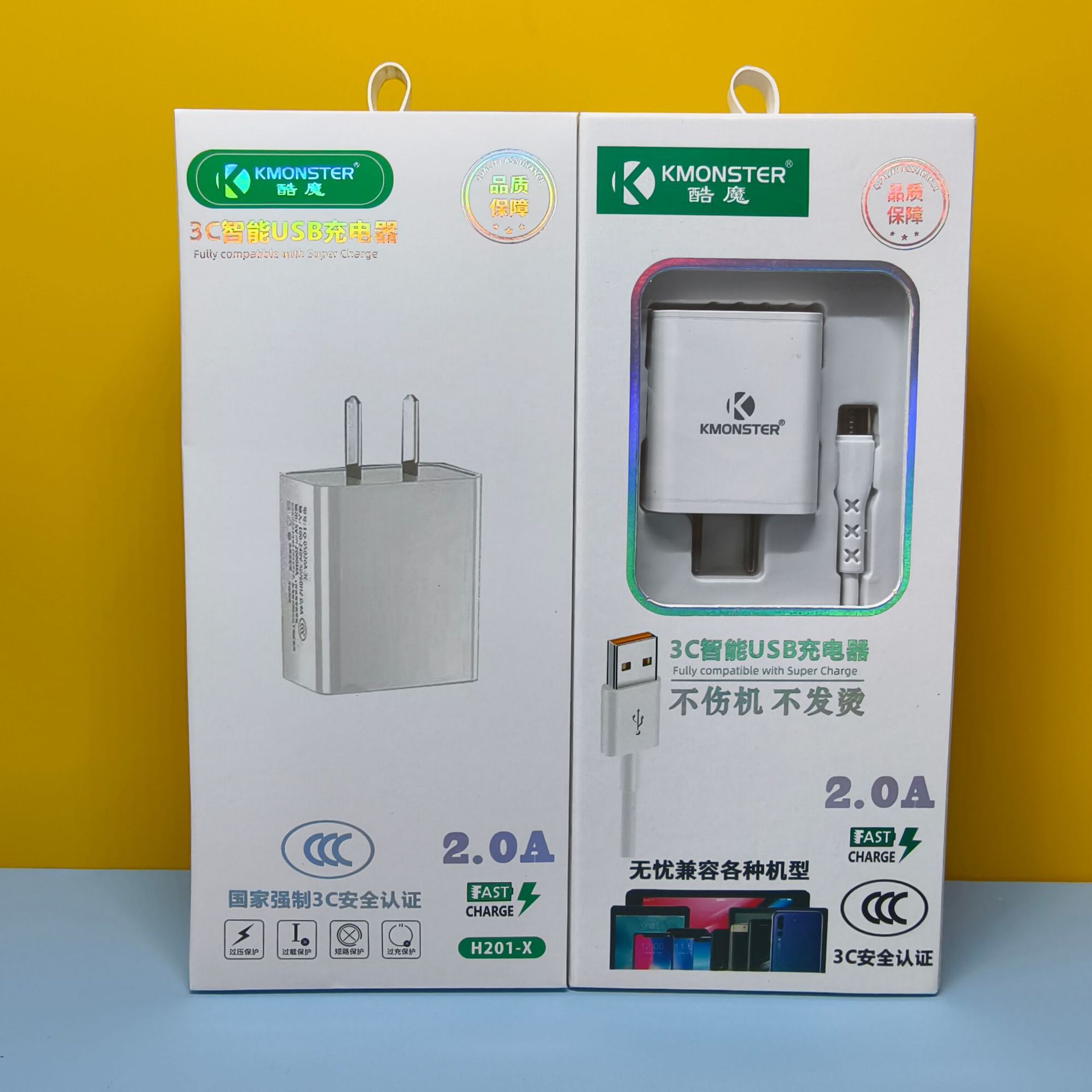 Cable Android de un solo cabezal 2A (enchufe de un solo lado para máquina antigua)