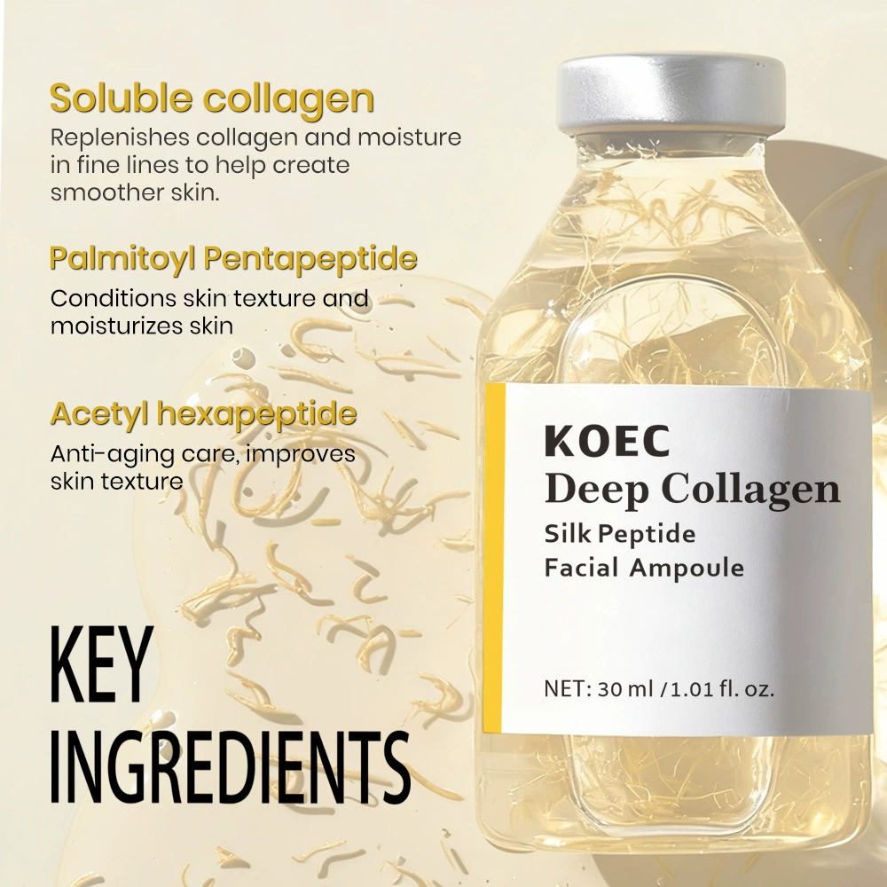 Ампулa (KOEC) Deep Collagen Silk Peptide Essence, 30 мл, насадка-шприц