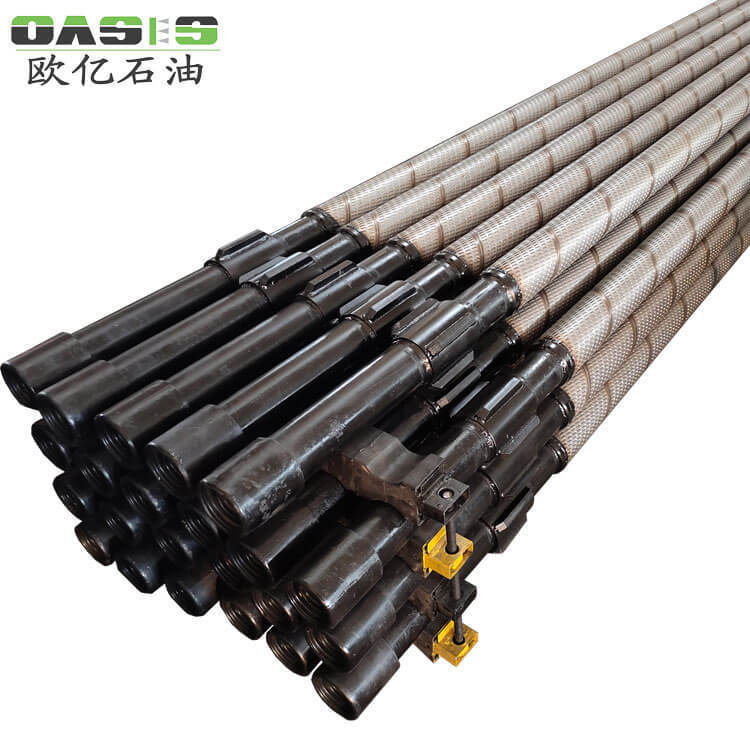 欧亿石油褶波式防砂筛管304材质滤水管过滤精度3--80μm